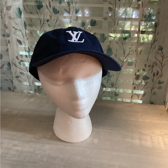 Navy Blue Cap with White Logo main image 4